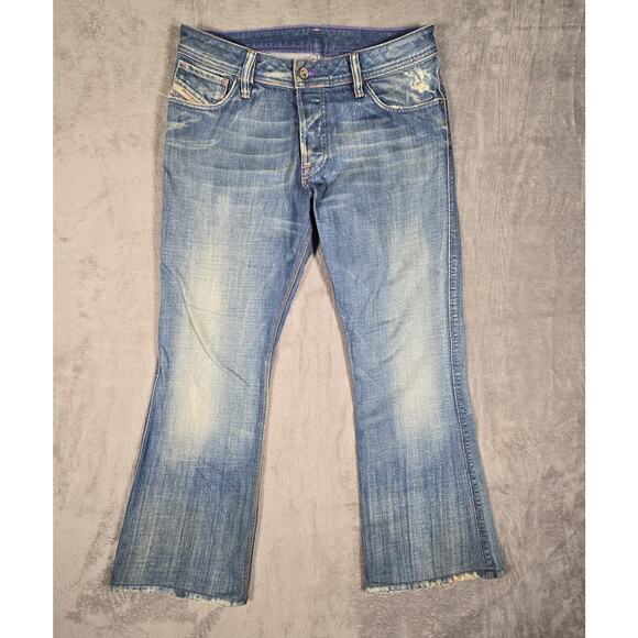 Diesel Zathan Vintage Made in Italy Regular-Bootcut Blue Jeans Mens Size W33 L30 - Picture 1 of 4